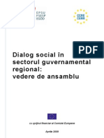 Dialog Social in Sectorul Guvernamental