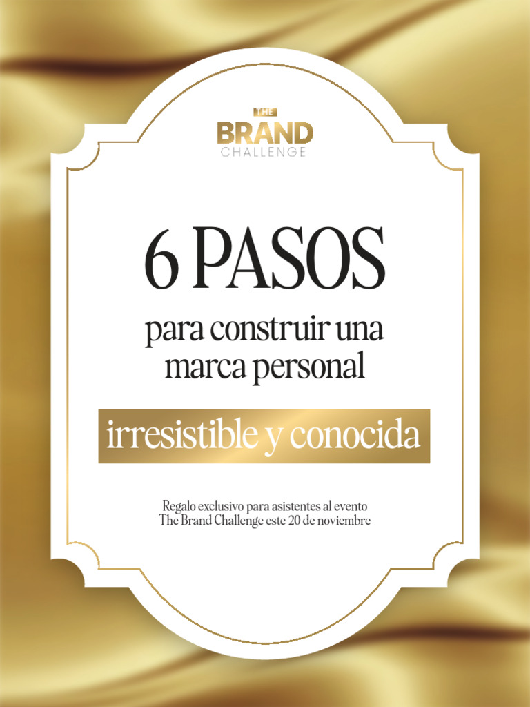 6 Pasos para Construir tu Marca Personal | PDF