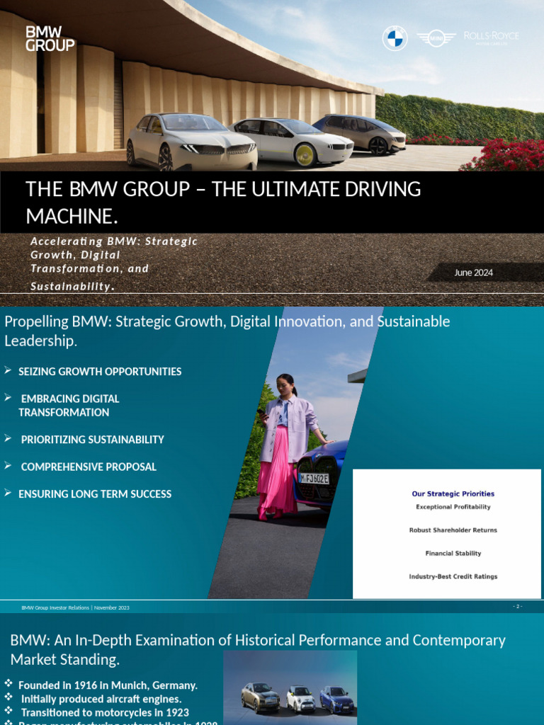 BMW Group Growth and Sustainability Insights | PDF