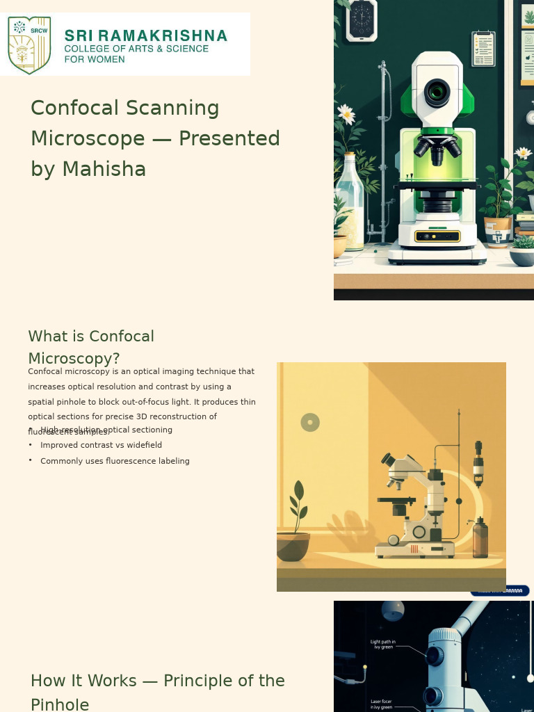 Confocal Microscopy Overview and Applications | PDF | Confocal ...