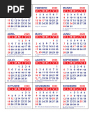 Calendario 2026 Argentina con Feriados | PDF