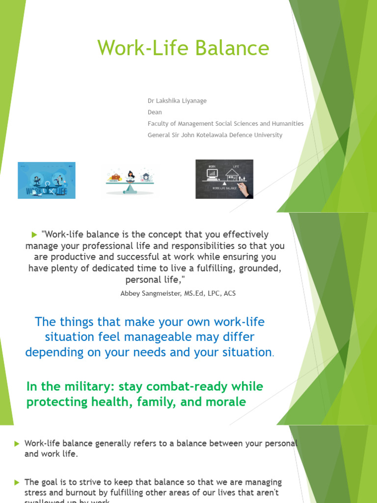 3A Acad Win Work-Life Balance | PDF | Well Being | Positive Psychology