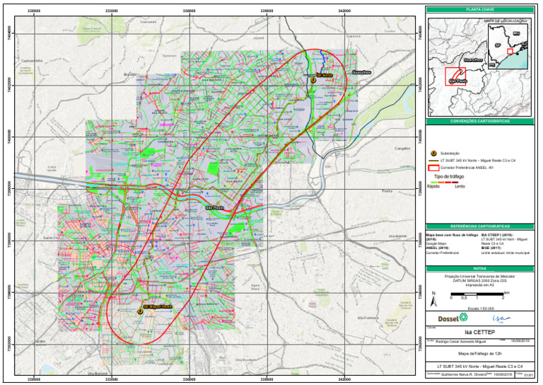 Mapa de Tráfego LT SUBT 345 kV Norte | PDF