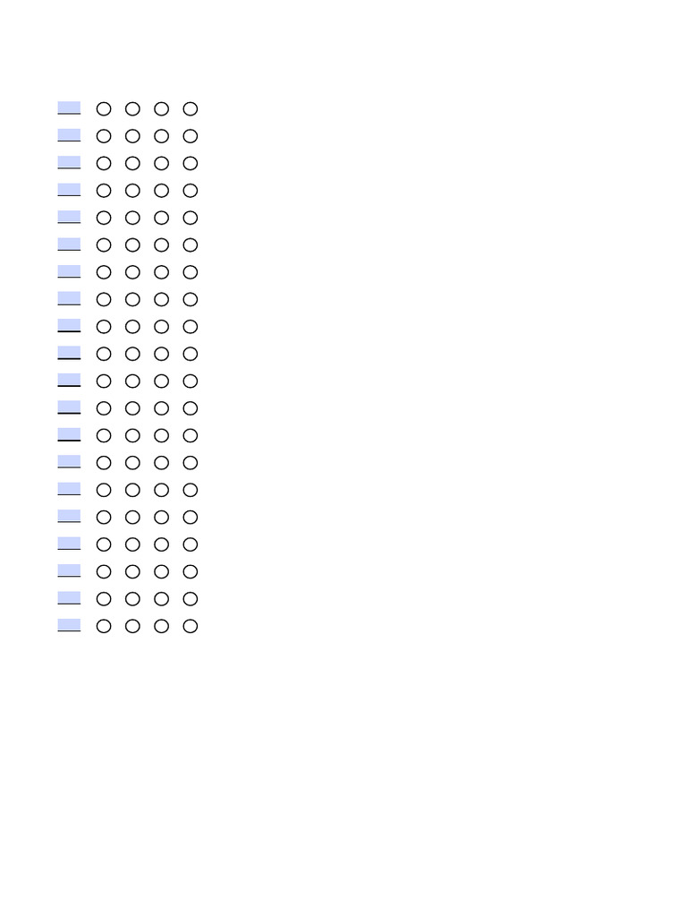 Editable OMR Sheet Template PDF | PDF