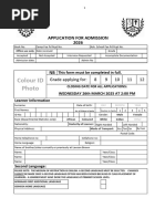 Hage Geingob High School 2026 Admission Form | PDF