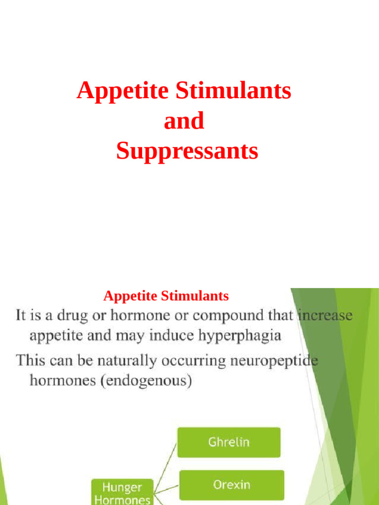 A123845432 - 16 - 2025 - Unit - II Appetite Stimulants and Suppressants ...