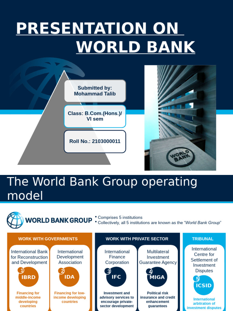 World Bank Group Overview and Procurement Guide | PDF | World Bank ...
