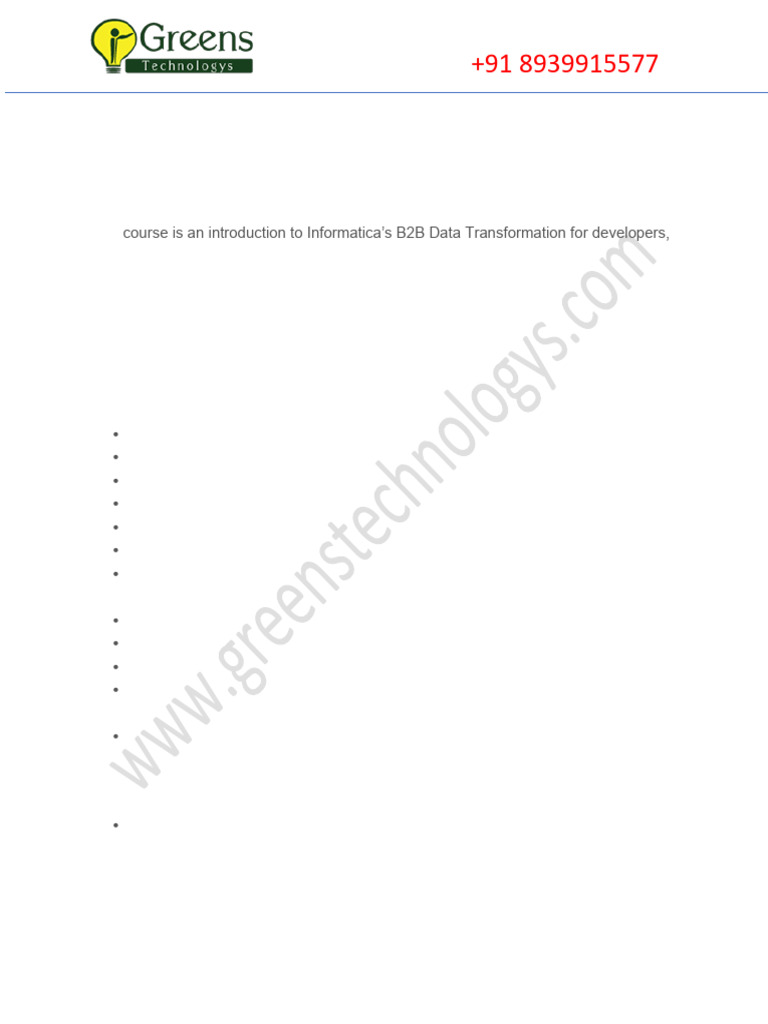 B2B Data Transformation Course Overview | PDF | Xml | Regular Expression