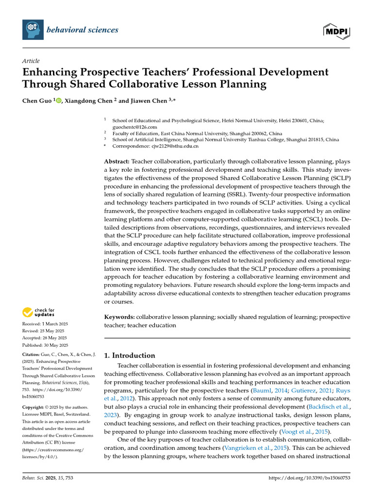 Collaborative Lesson Planning for Teachers | PDF | Learning | Lesson Plan