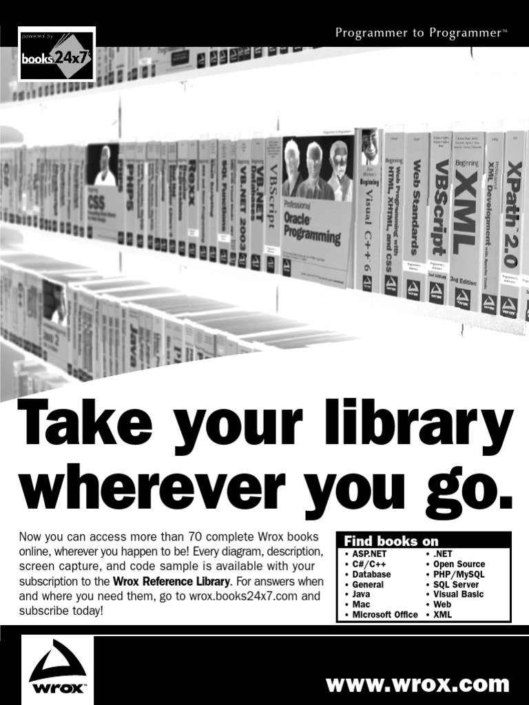 Take Your Library Wherever You Go.: Programmer To Programmer | PDF