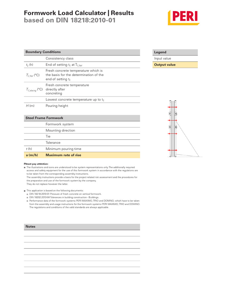 Formwork Load Calculator Guide | PDF | Concrete