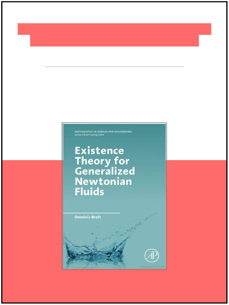 Existence Theory for Generalized Newtonian Fluids 1st Edition Breit ...
