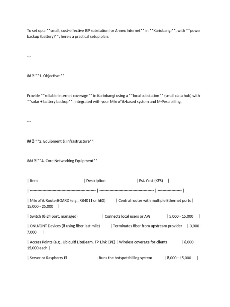 Isp Set Up | PDF | Internet Service Provider | Wireless Access Point