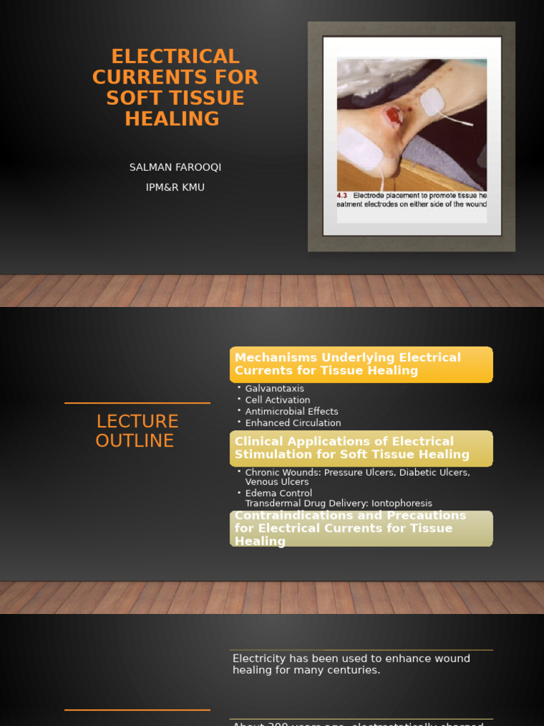 Electrical Currents in Tissue Healing | PDF | Wound Healing | Healing