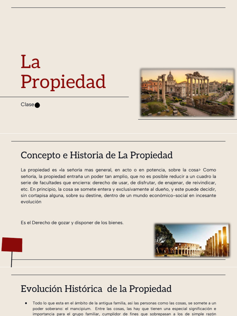 Clase 7 La Propiedad | PDF | Propiedad | Ley de Propiedad