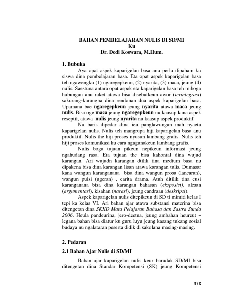 Kumpulan Makalah Bahasa Sunda