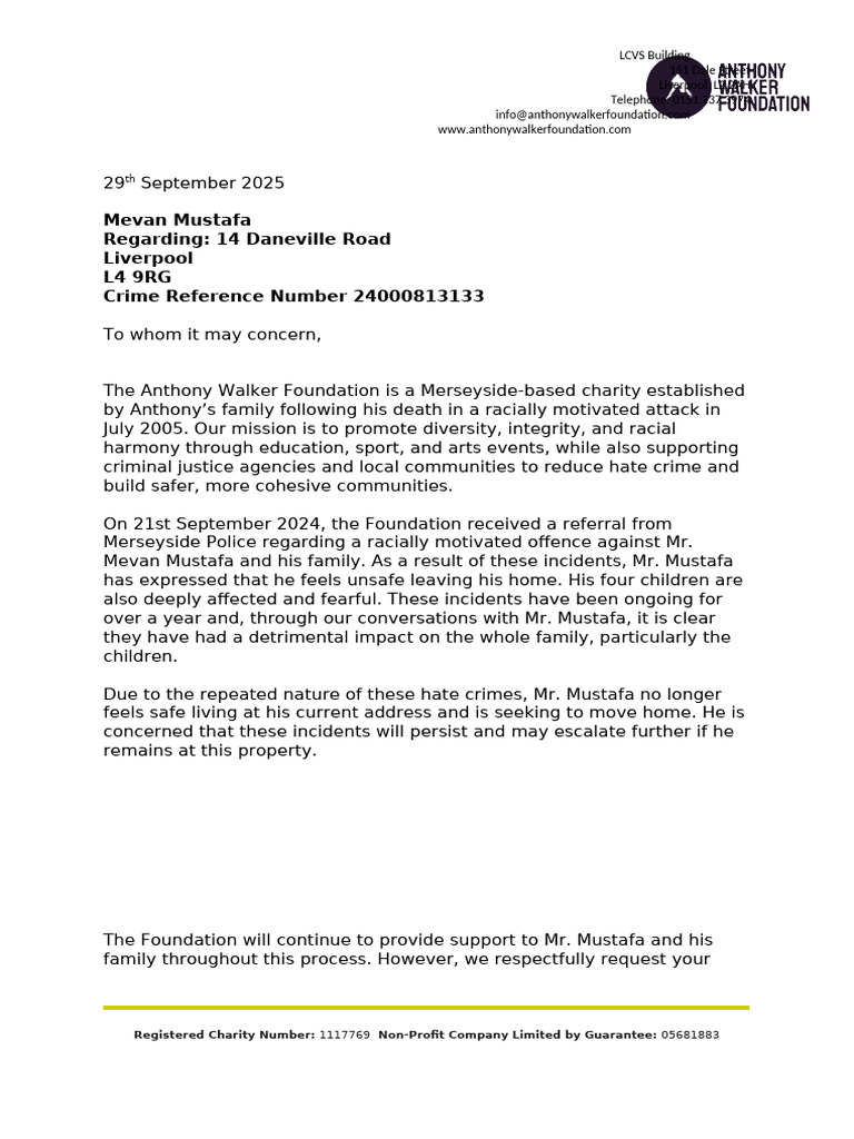 Support for Hate Crime Victim Family | PDF | Hate Crimes | Crime & Violence