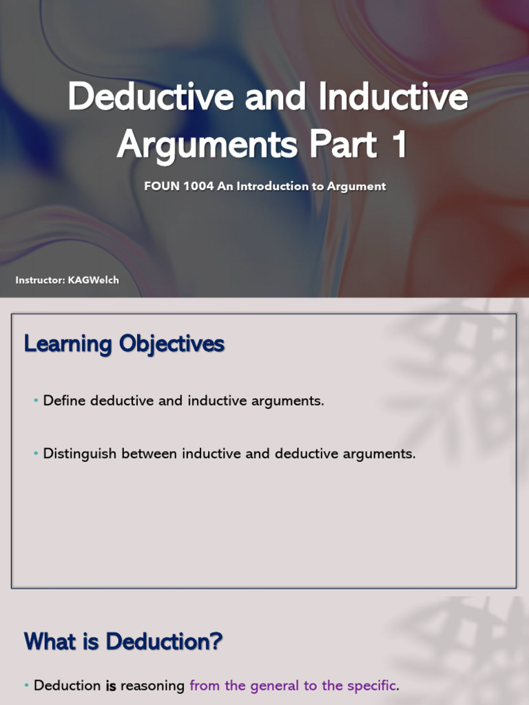 Deductive And Inductive Argument Pdf Argument Deductive Reasoning