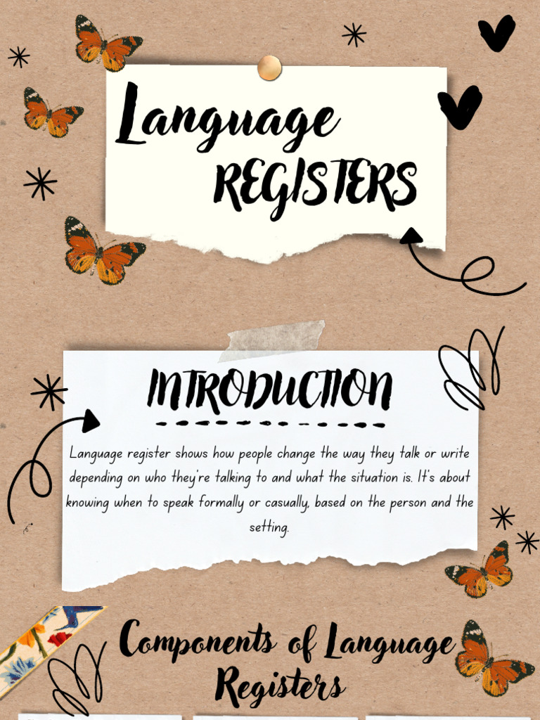 Understanding Language Registers | PDF | Communication | Cognition