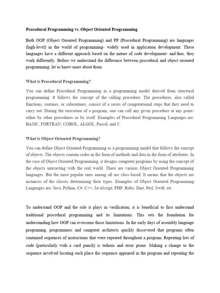 CSC 311 Note I | PDF | Object Oriented Programming | Class (Computer ...