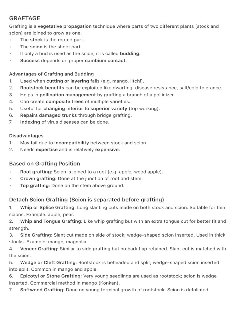 Graftage (Grafting) | PDF | Grafting | Botany