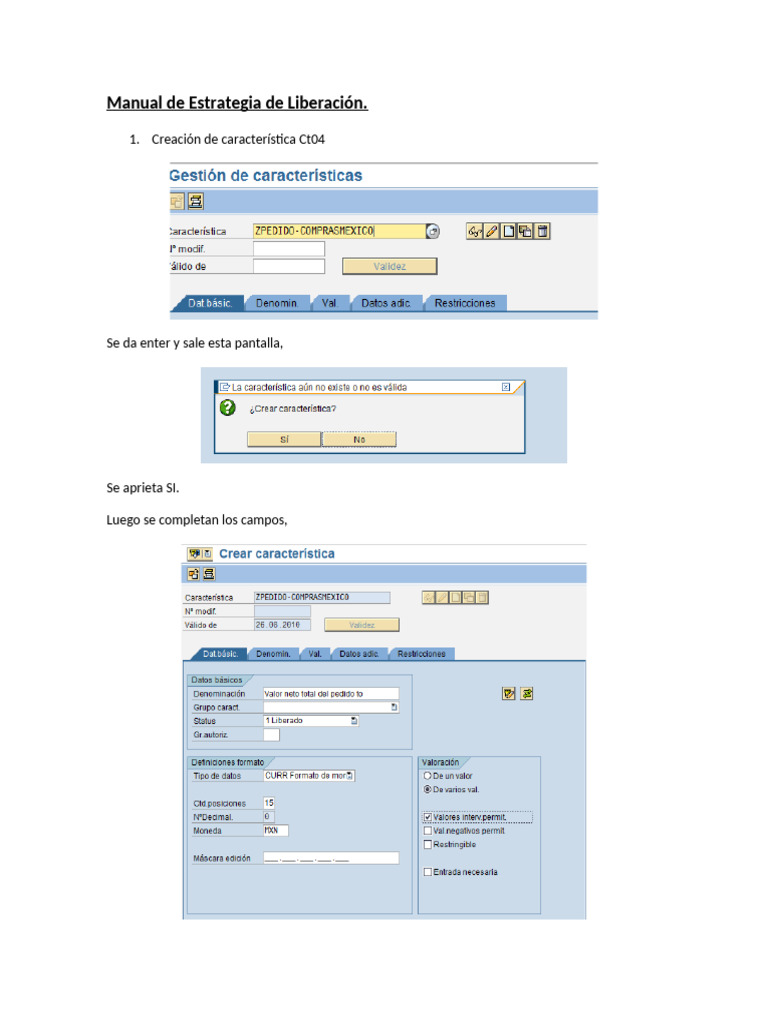 Estrategia de Liberación en SAP | PDF