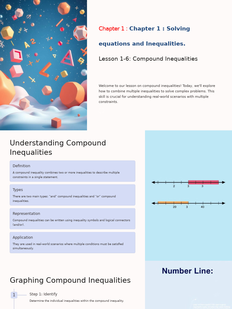 Mastering Compound Inequalities | PDF | Inequality (Mathematics ...