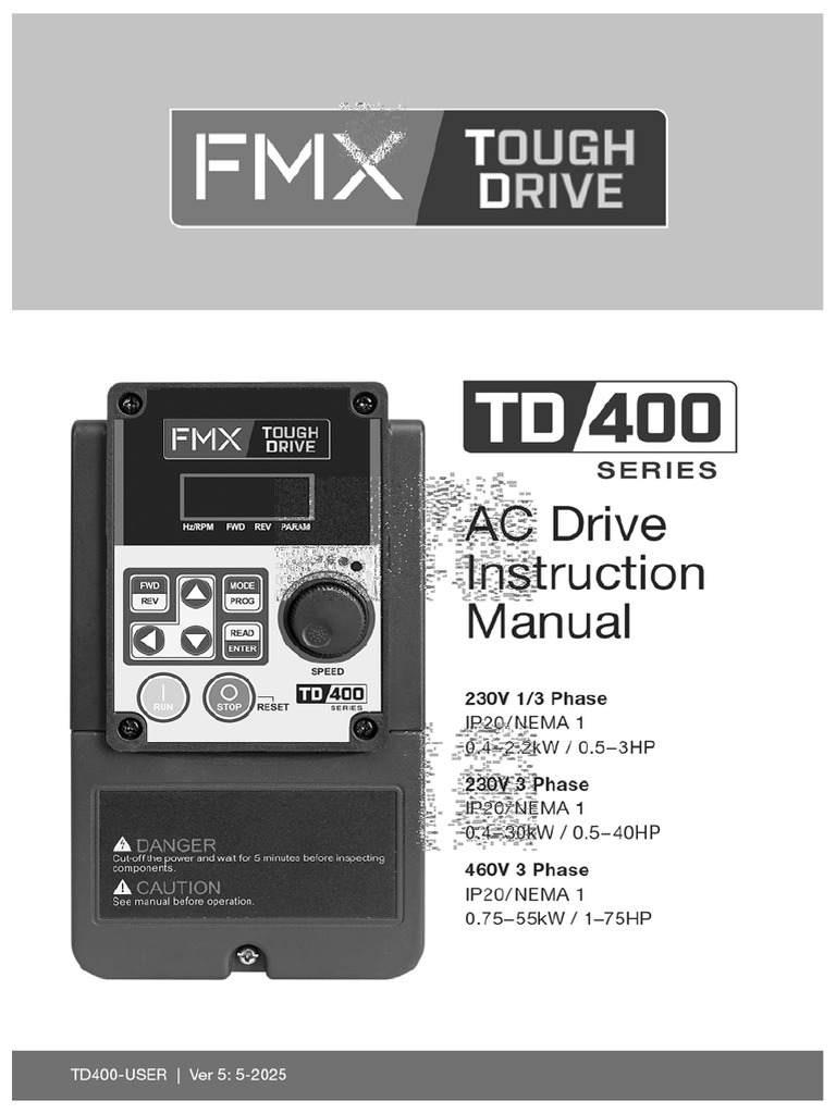 AC Drive Safety and Installation Guide | PDF | Power Supply ...