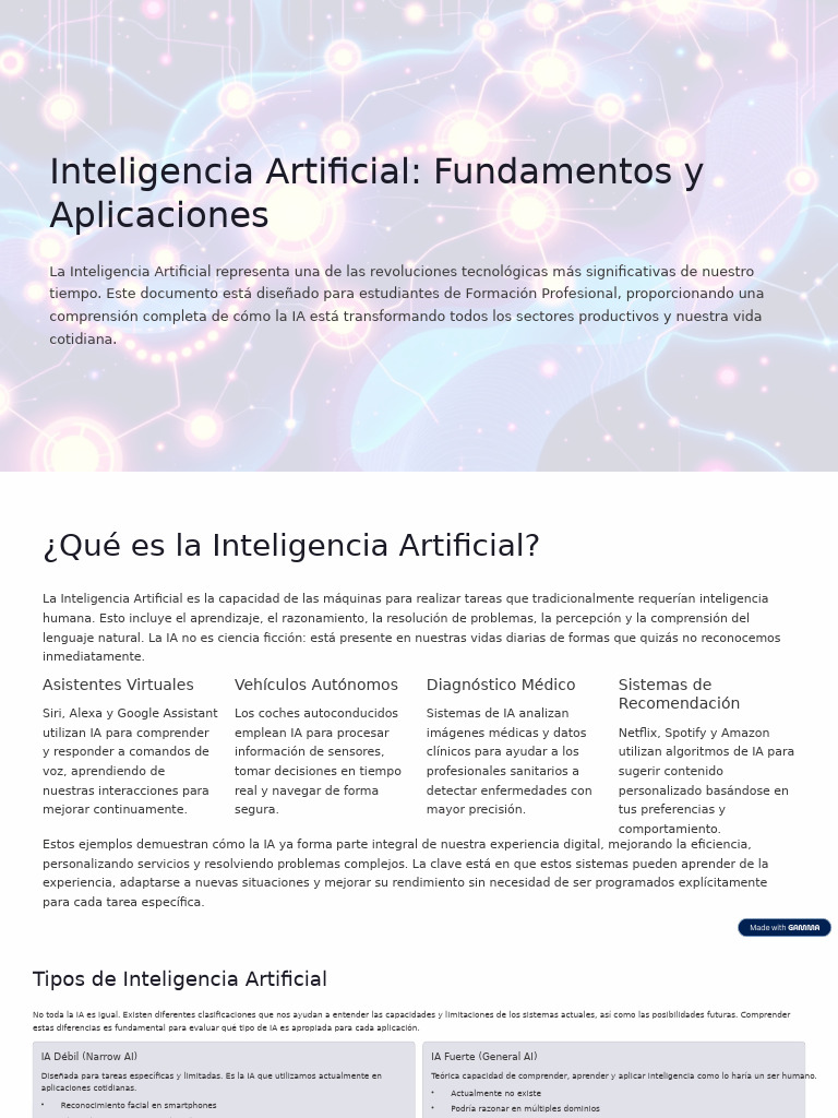 Fundamentos y Aplicaciones de la IA | PDF | Inteligencia artificial ...
