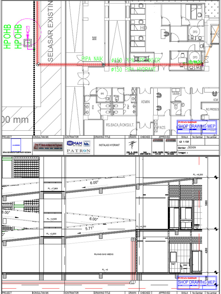 Shop Drawing for Medical Gas Installation | PDF