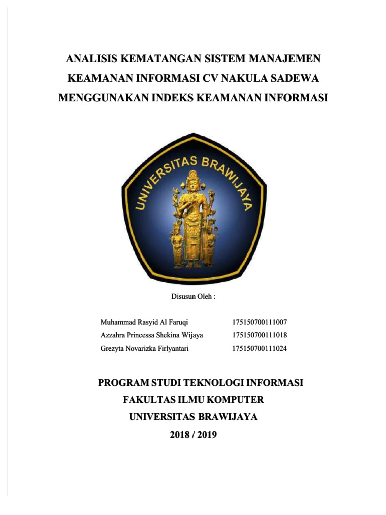 Kematangan Sistem Keamanan Informasi CV Nakula | PDF