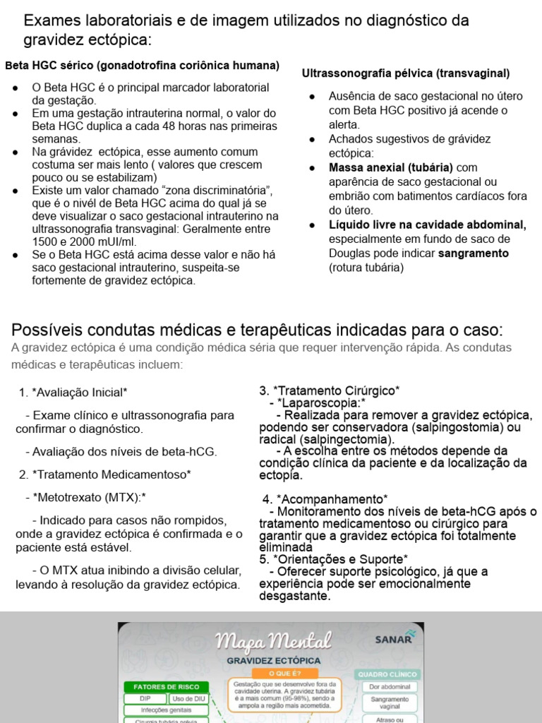 Diagnóstico de Gravidez Ectópica: Exames e Tratamentos | PDF | Gravidez ...