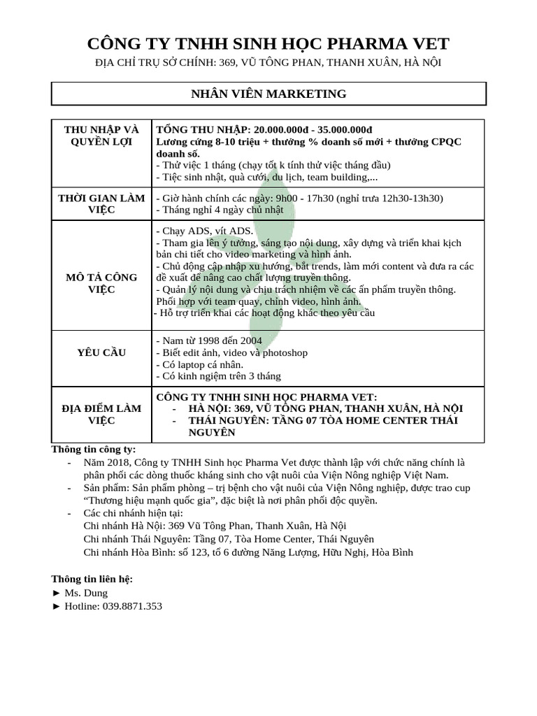 (Pharma Vet) JD Marketing FB Ads | PDF
