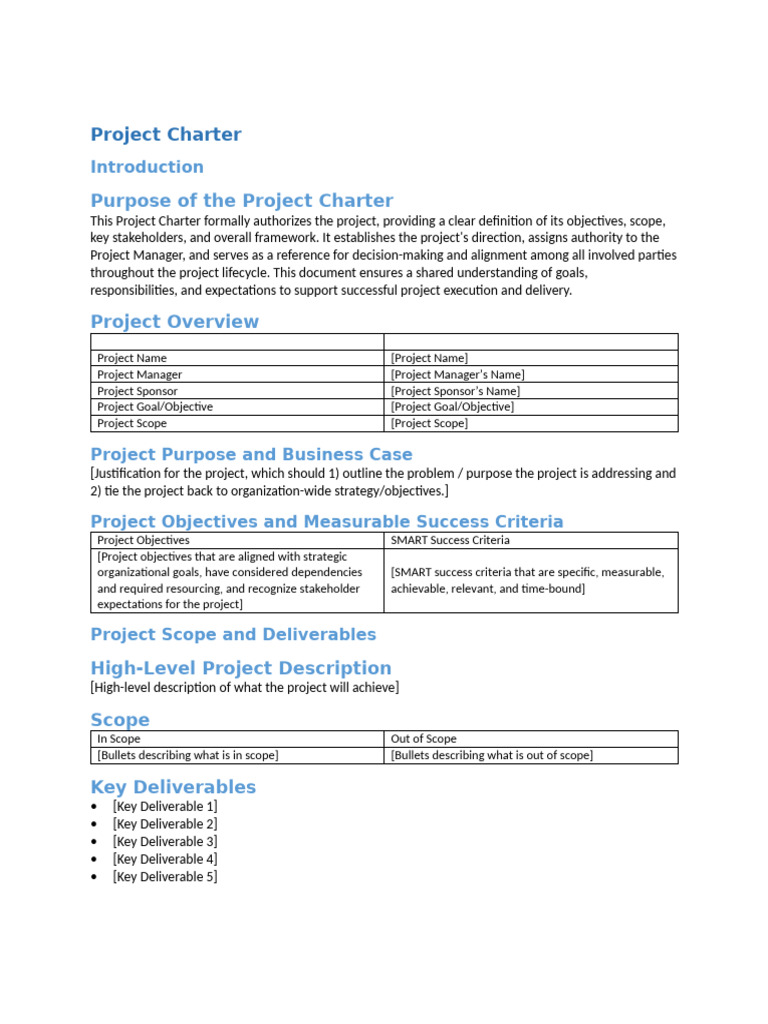 Project Charter Generator 2025-11-1407 52 36 | PDF | Goal | Project ...
