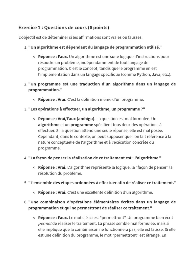 Vérification des algorithmes et programmes | PDF | Programme ...