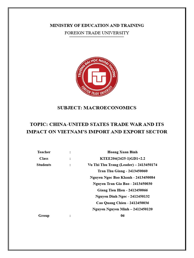 US-China Trade War's Impact on Vietnam | PDF | Cost Of Living ...
