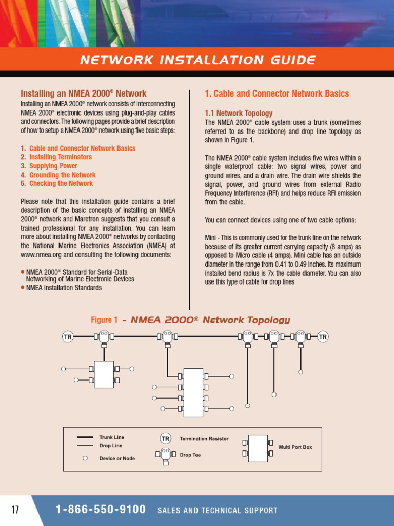 NMEA 2000 Network Installation Guide | PDF | Electrical Connector ...