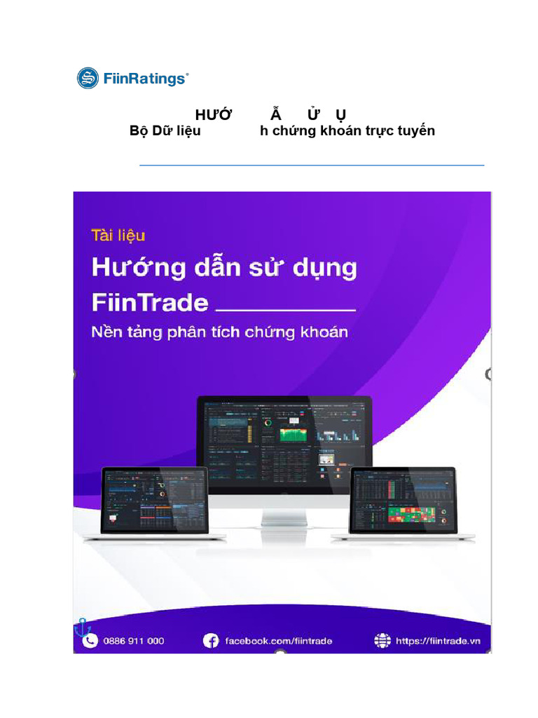 FiinTrade HDSD Bo Du Lieu Phan Tich Chung Khoan | PDF