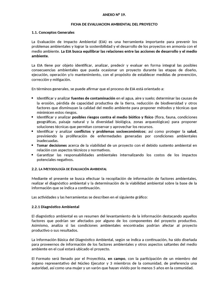 A 18. Ev Ambiental | PDF | Evaluación de impacto ambiental | Entorno ...