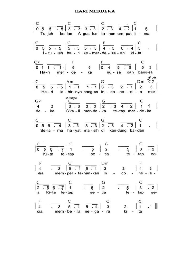Lagu Merdeka | PDF