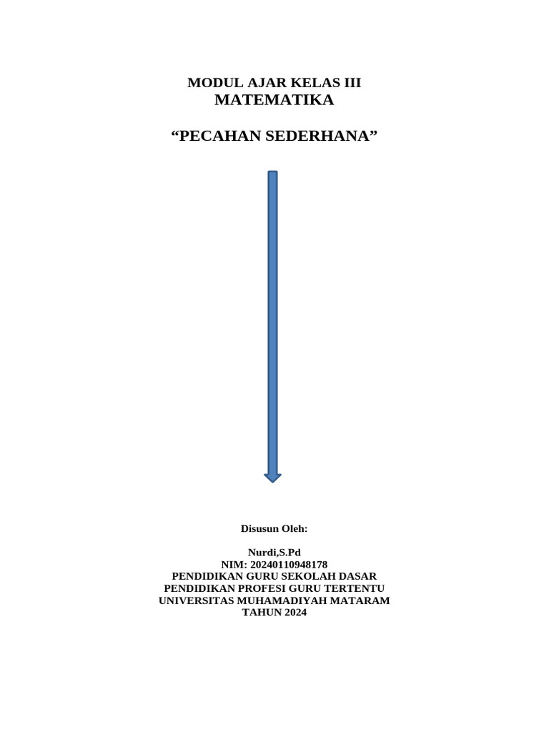 Modul Ajar Pecahan Kelas 3 SD | PDF