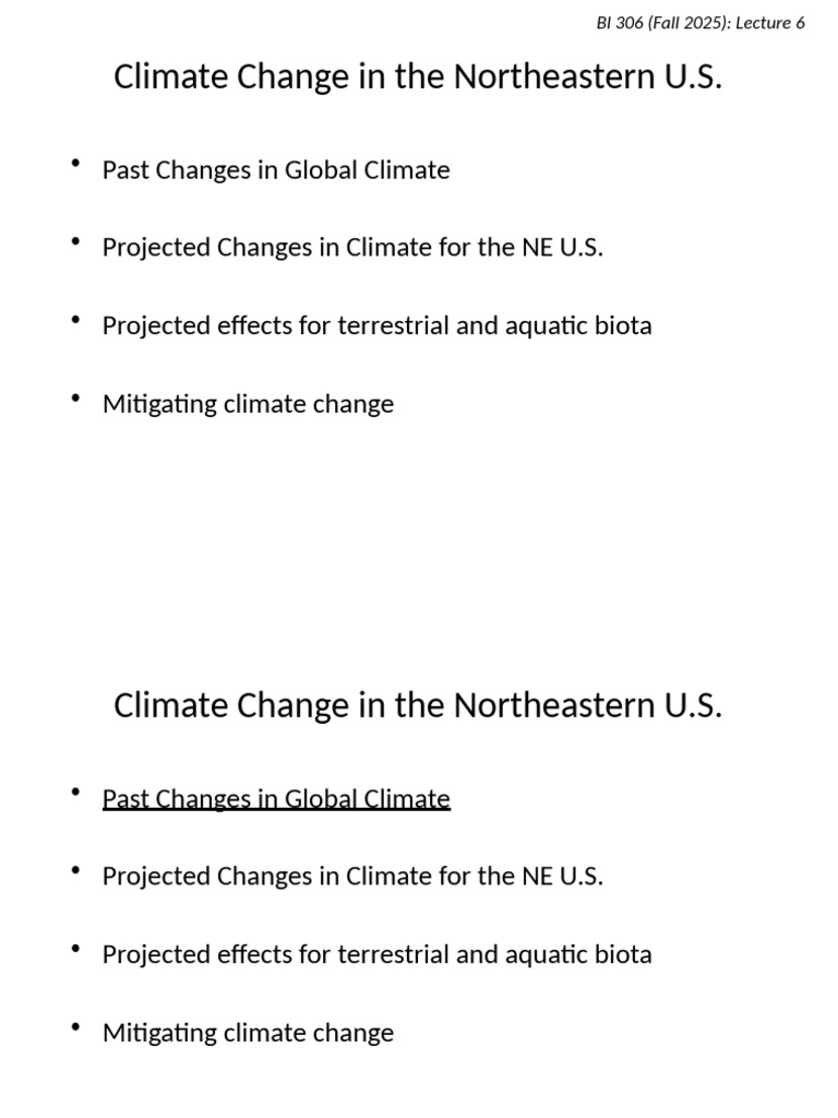 Climate Change in The Northeastern U | PDF | Climate Change ...