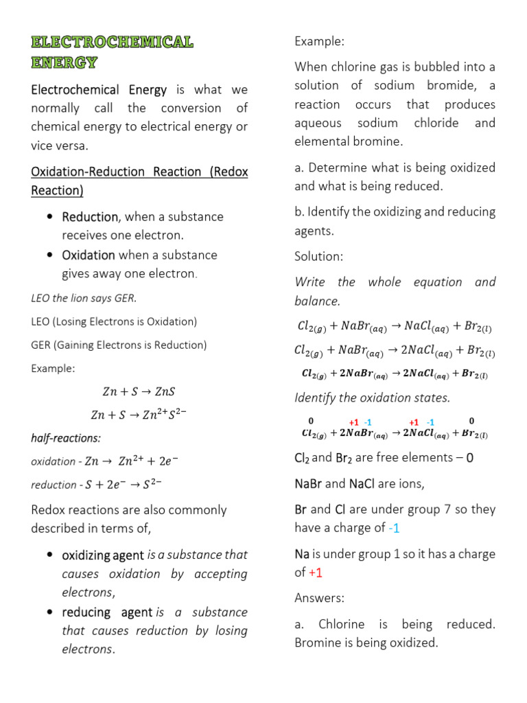 Understanding Redox Reactions and Agents | PDF