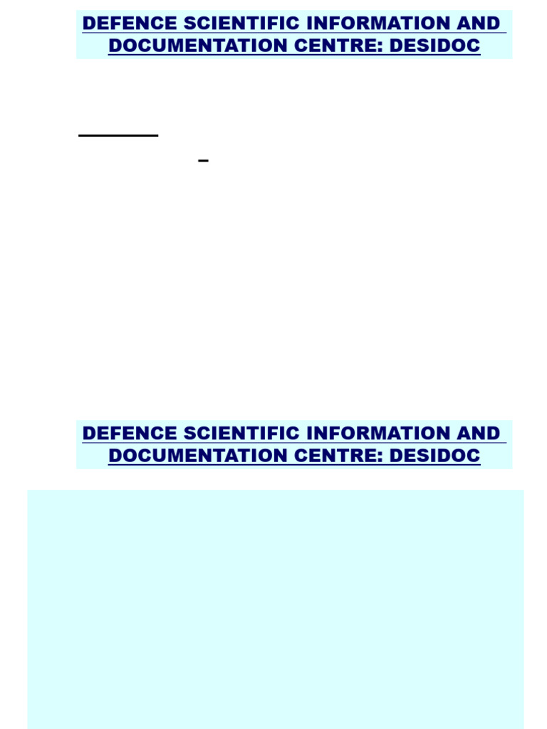 Overview of DESIDOC Functions and Services | PDF | Abstract (Summary ...