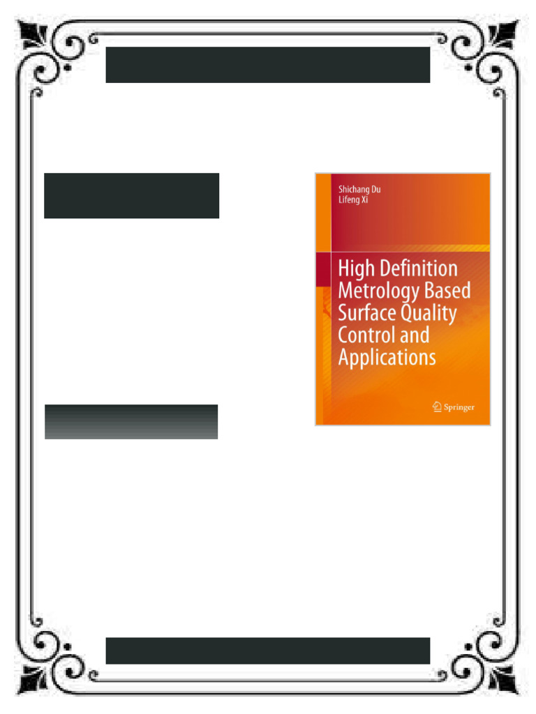 High Definition Metrology Based Surface Quality Control and ...