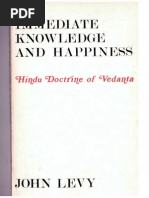 John Levy Immediate Knowledge and Happiness Hindu Doctrine of Vedanta Abbyy