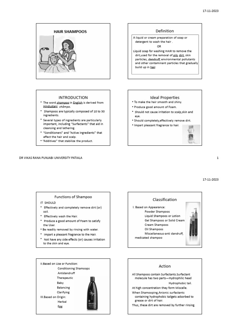Cos 5 Hair Shampoos | PDF | Shampoo | Surfactant
