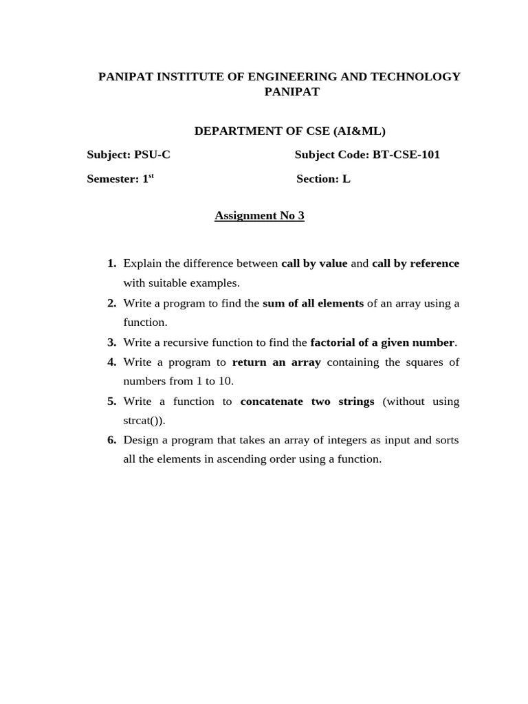 Assignment 3 | PDF