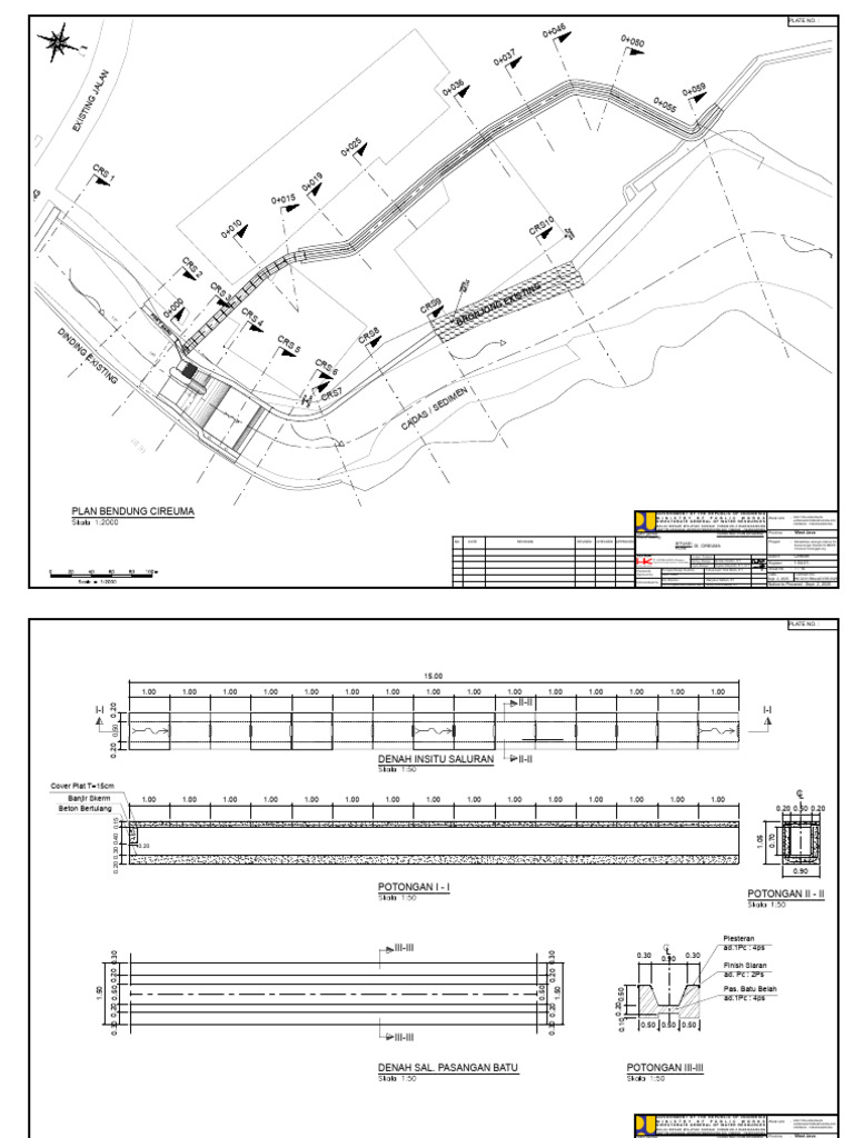 Cirebon Irrigation Construction Drawings | PDF