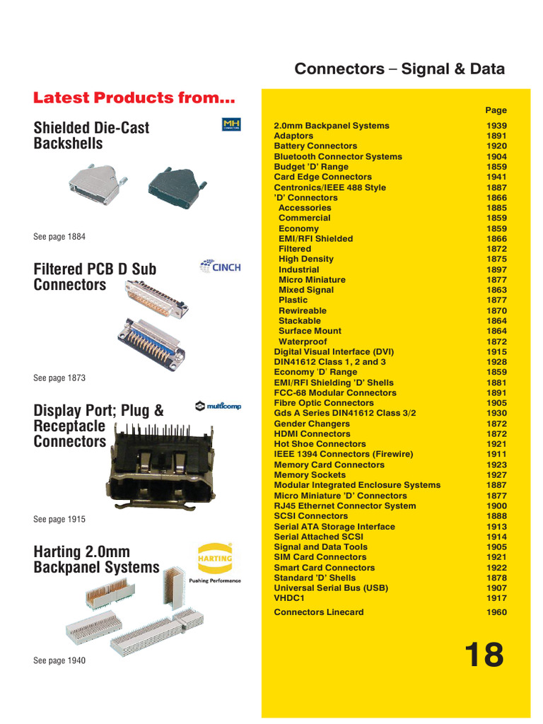 Connecters Signal - Data | PDF